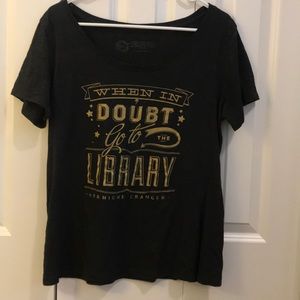 Out of Print Harry Potter Scoop Neck Tee XXL